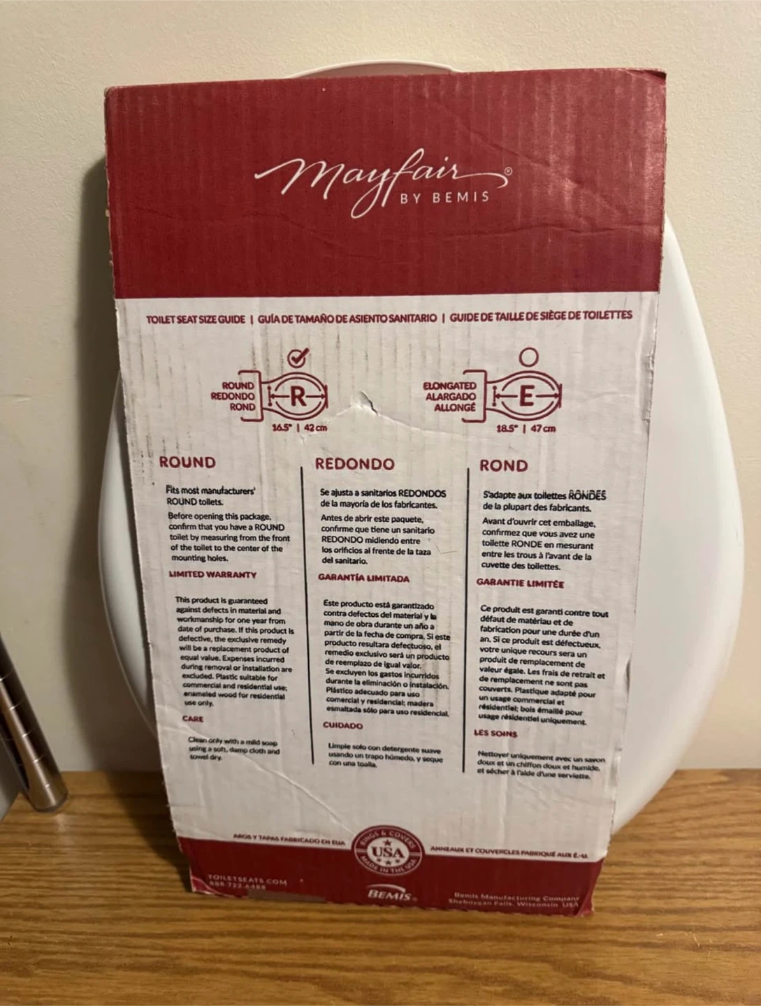 Mayfair by Bemis Round Toilet Seat