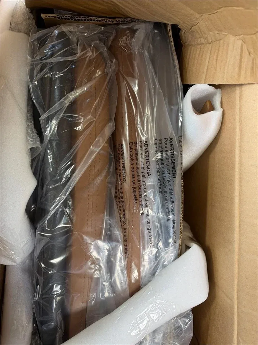 Brand new brown upholstered swivel office chair - photo 2