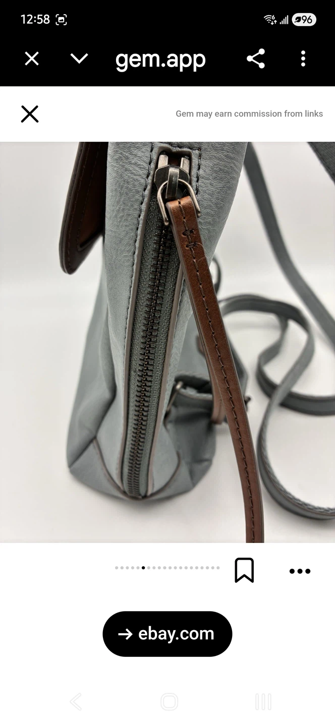 Fossil Studded Blue Backpack - photo 4