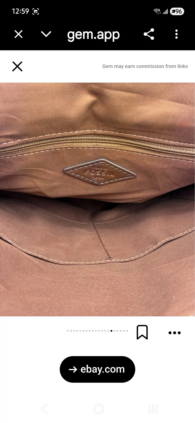 Fossil Studded Blue Backpack - photo 5