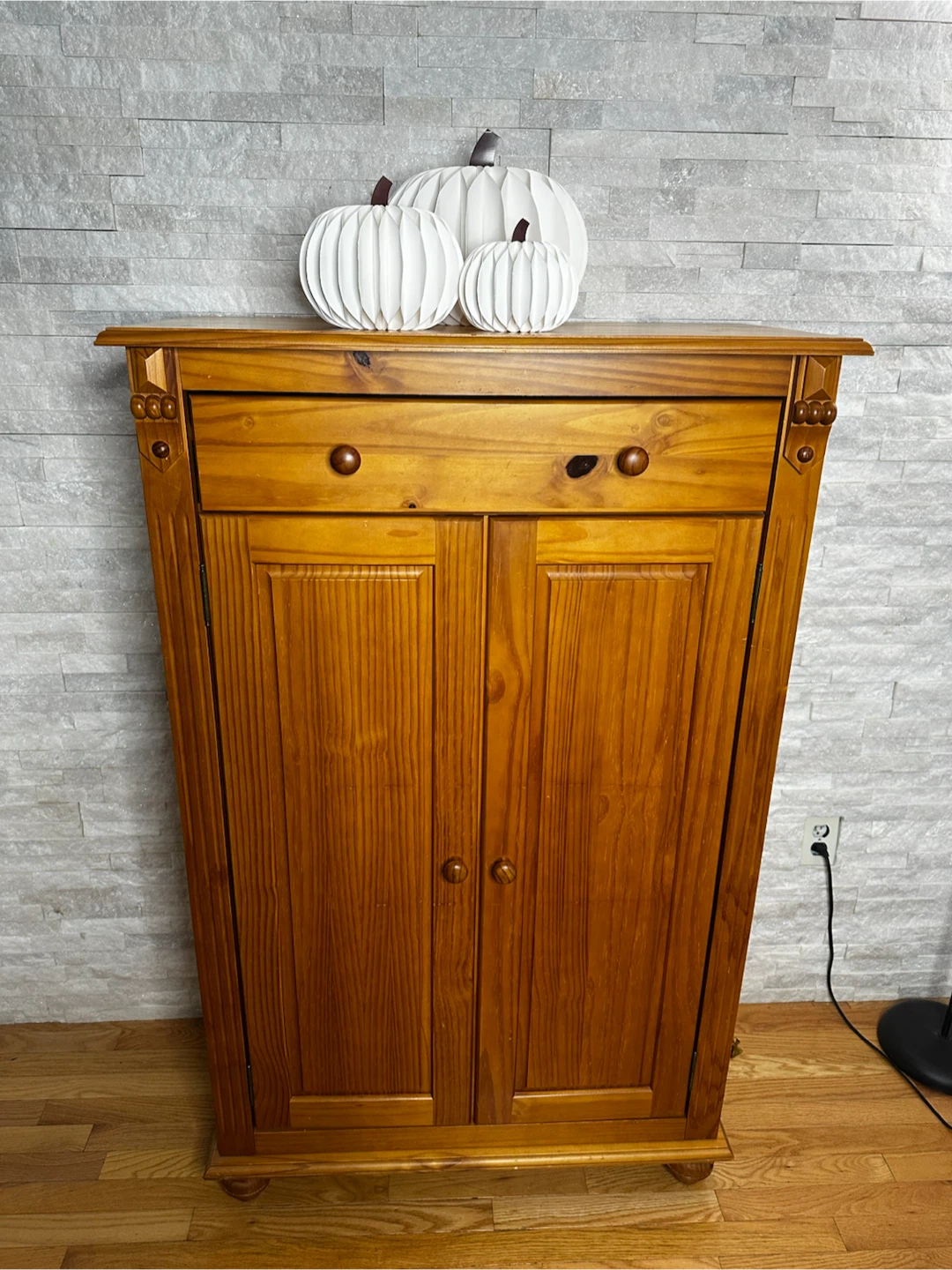 Solid Wood Storage Cabinet