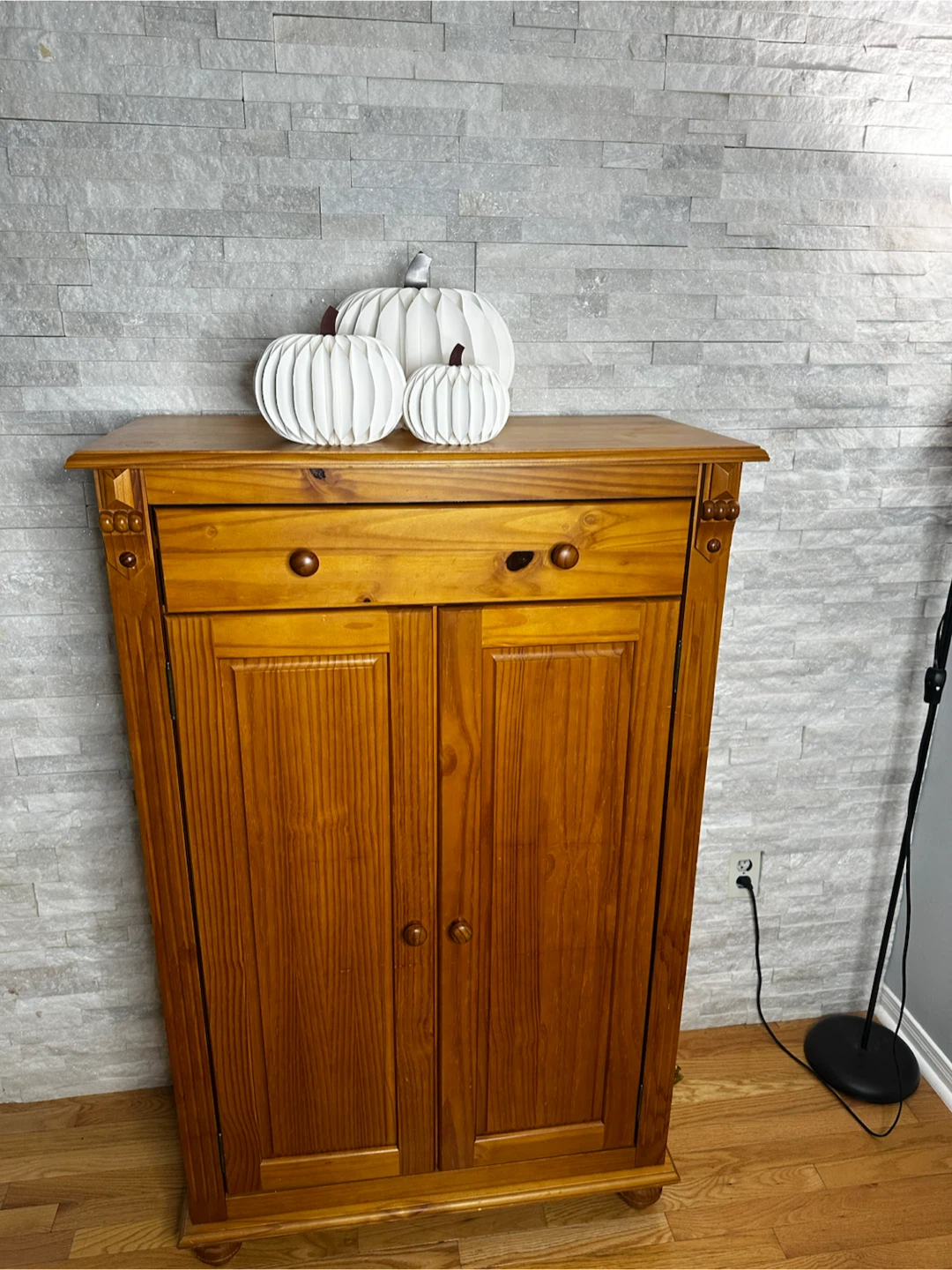 Solid Wood Storage Cabinet - photo 2