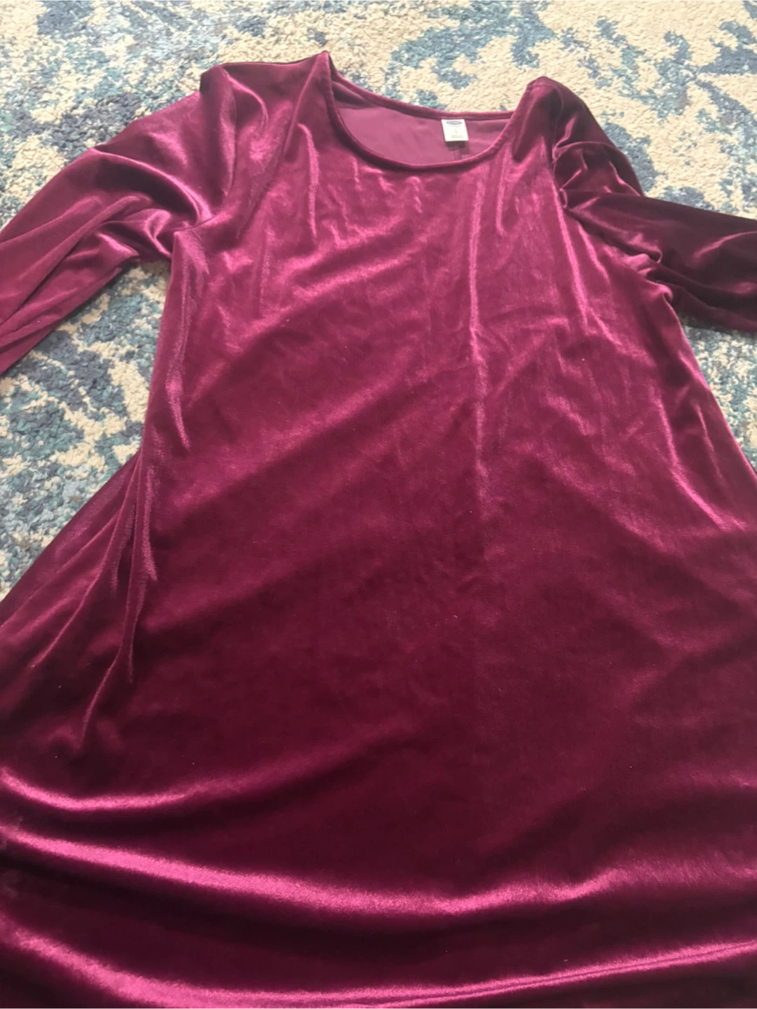 Old Navy Burgundy Velvet Tunic - photo 2