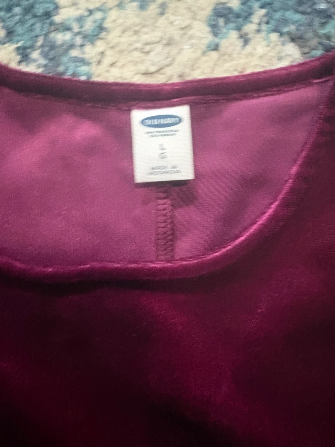 Old Navy Burgundy Velvet Tunic - photo 3