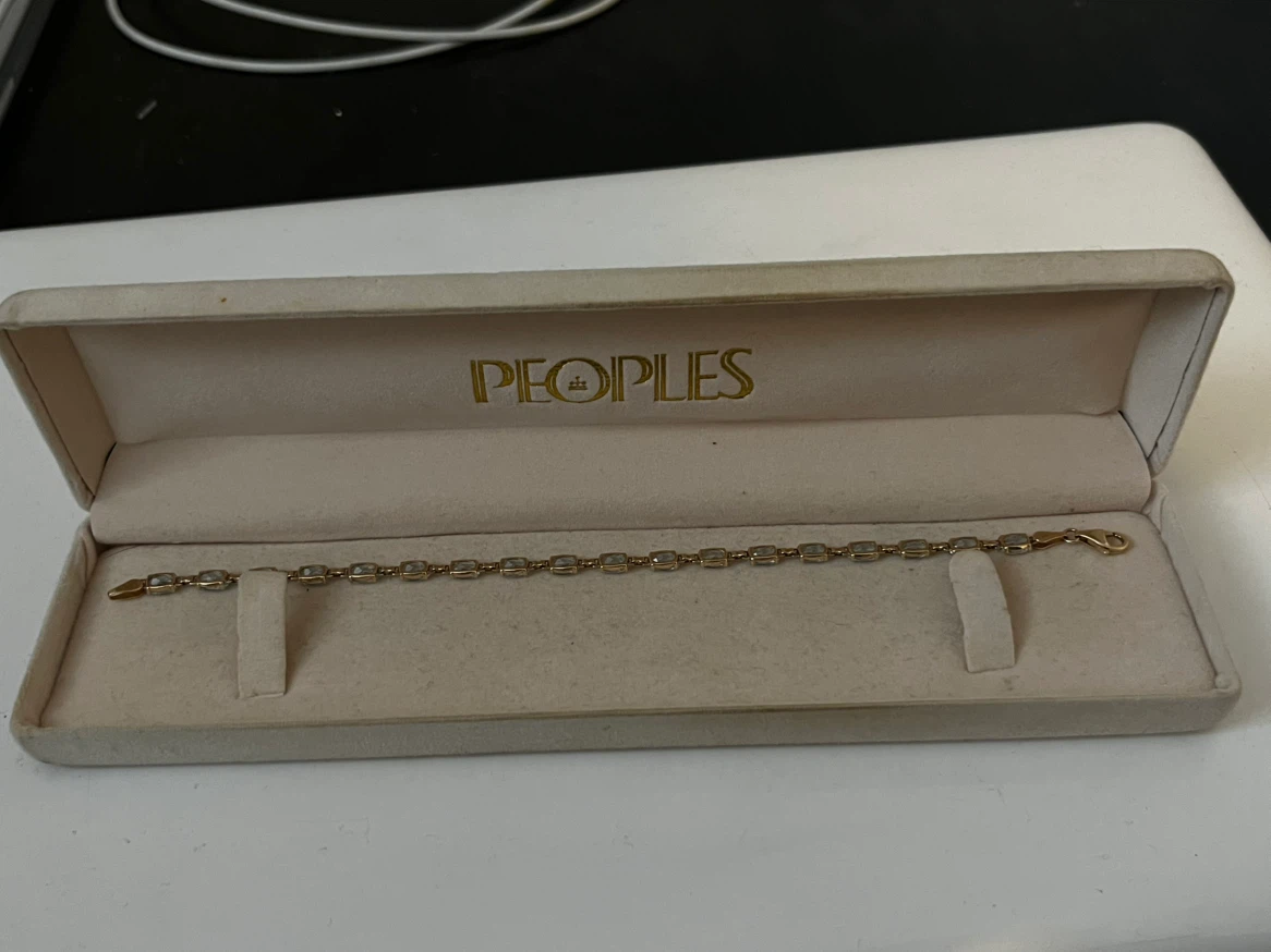14k gold bracelet stamped 14k - photo 3