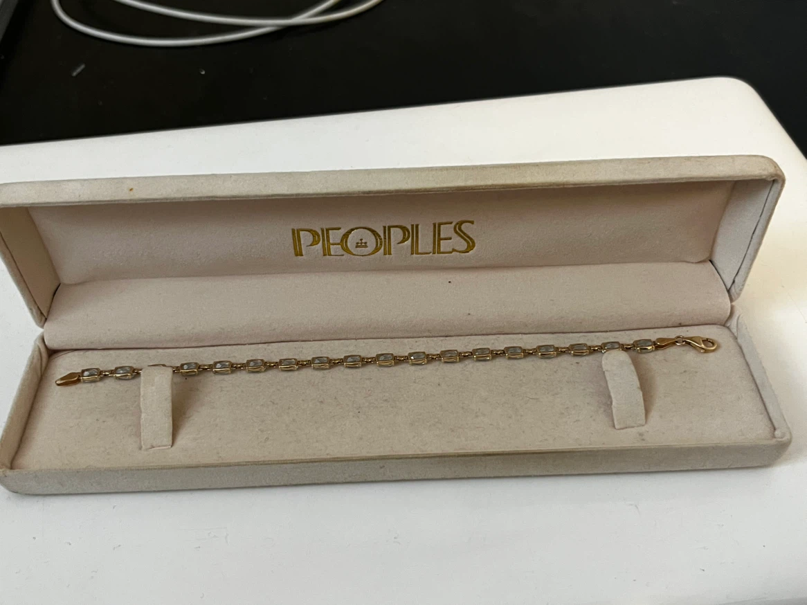 14k gold bracelet stamped 14k - photo 4