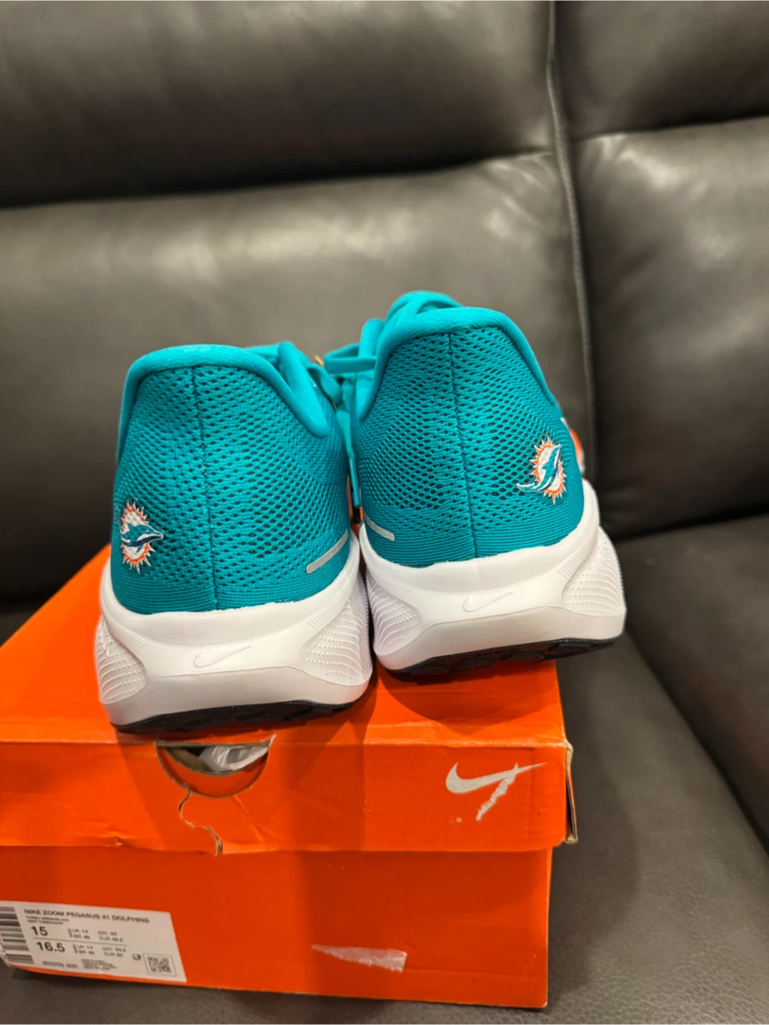 Nike Zoom Pegasus 41 Dolphins Size 15