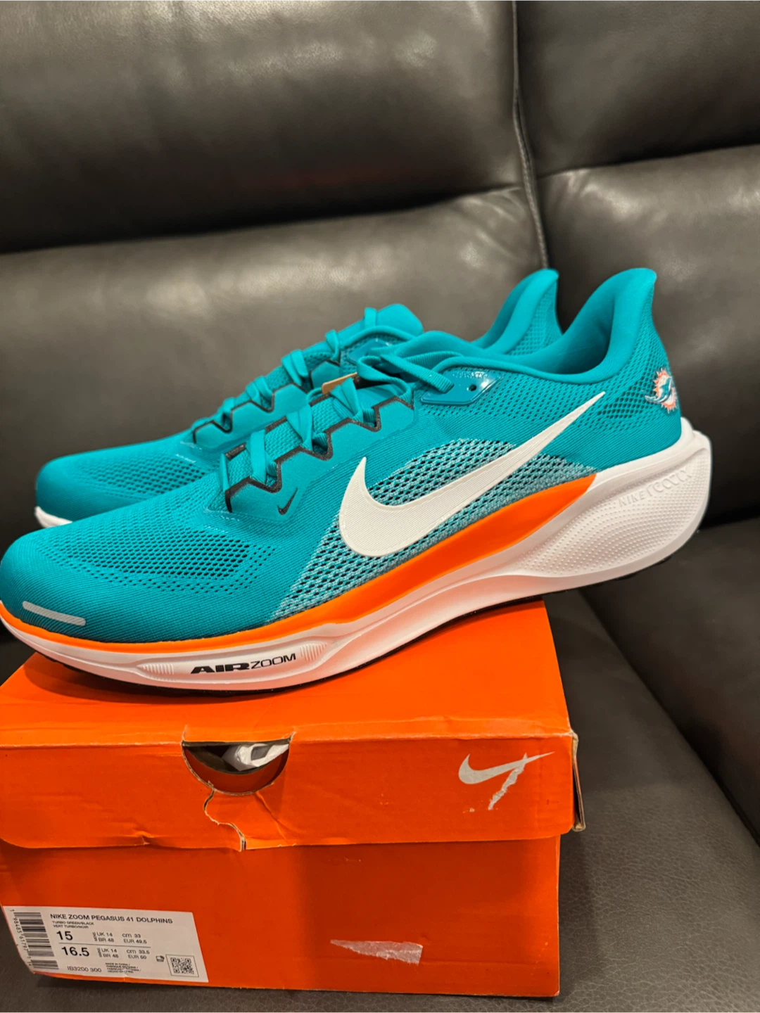 Nike Zoom Pegasus 41 Dolphins Size 15 - photo 3
