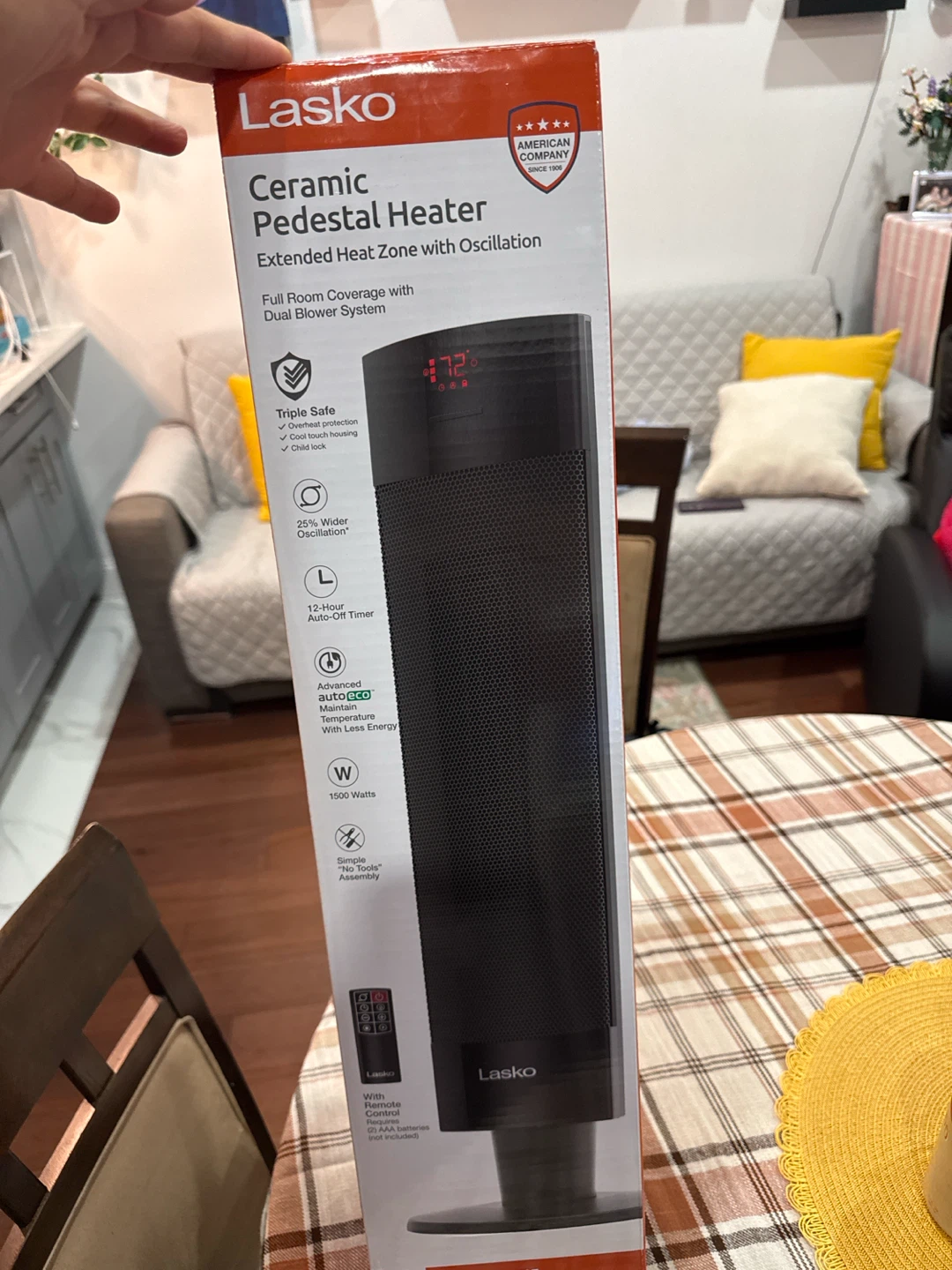 Lasko Ceramic Pedestal Heater CS7650 - photo 3