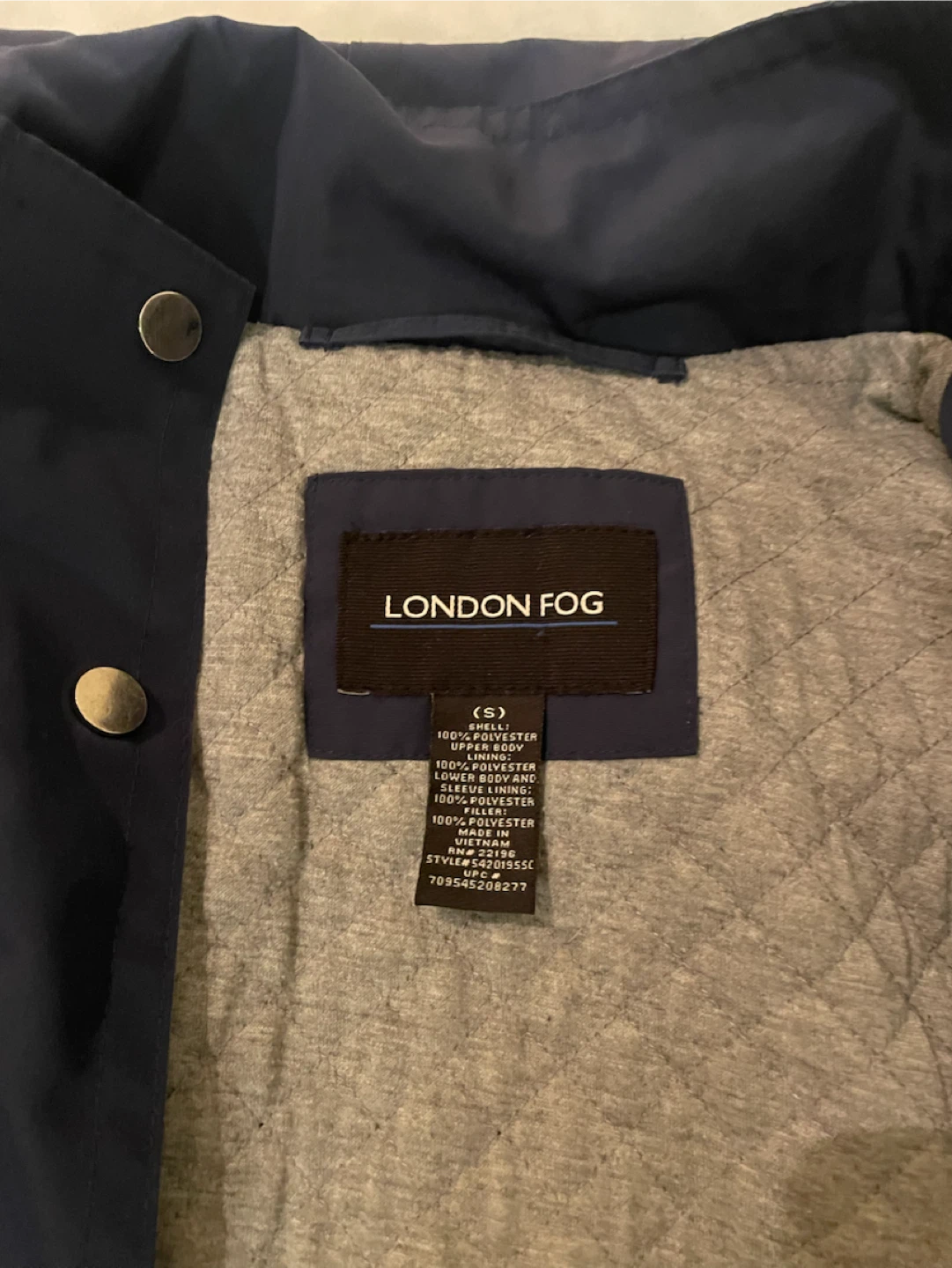 London Fog Navy Blue Jacket - photo 4