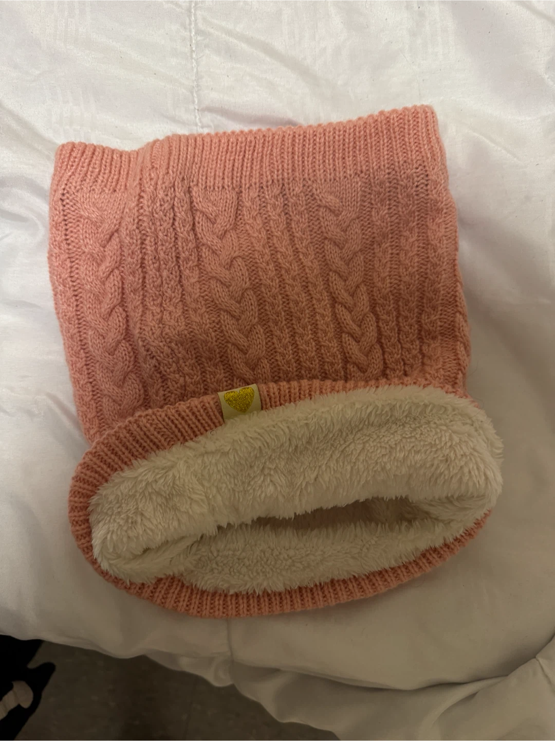 Pink Knit Neck Warmer for winter