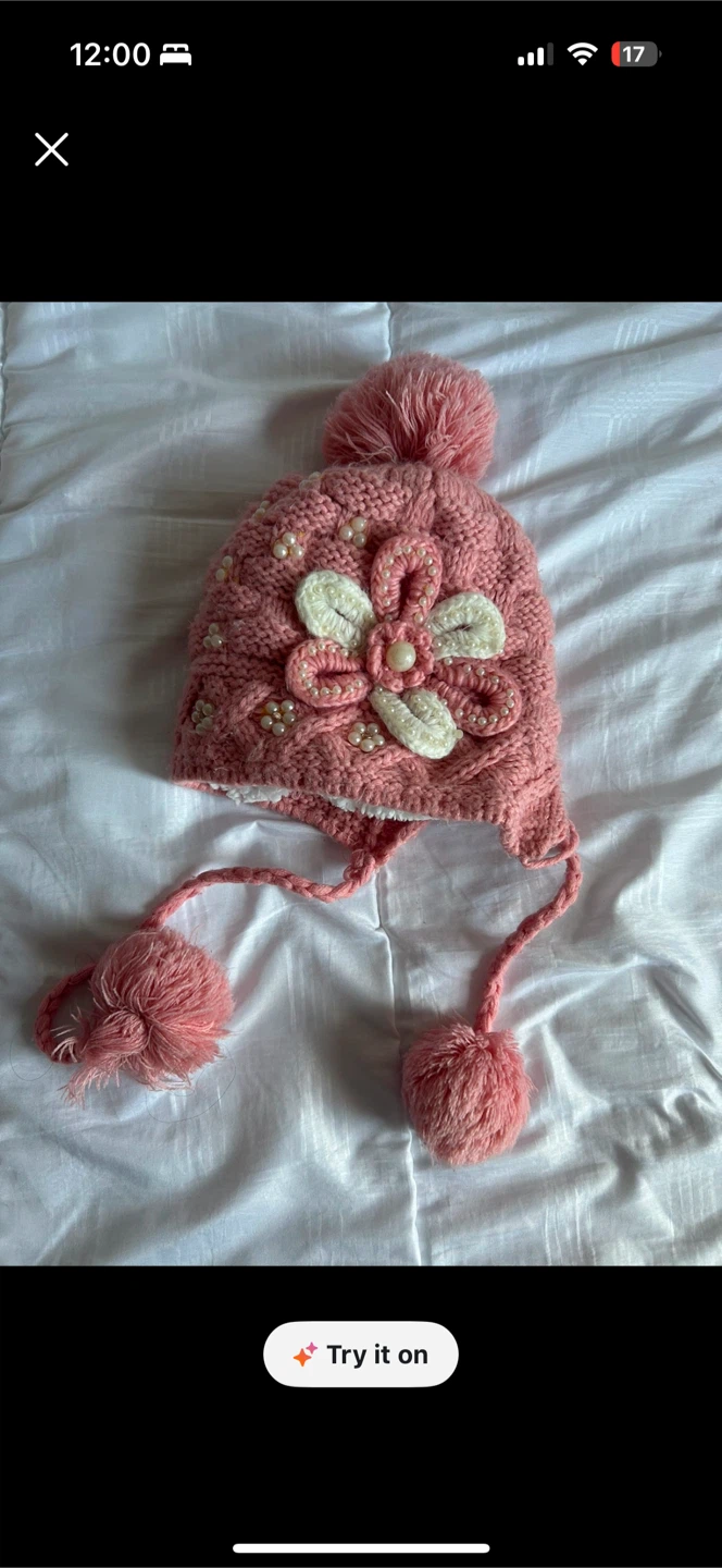 Pink Sweater Set with Hat and Neck Warmer - photo 2