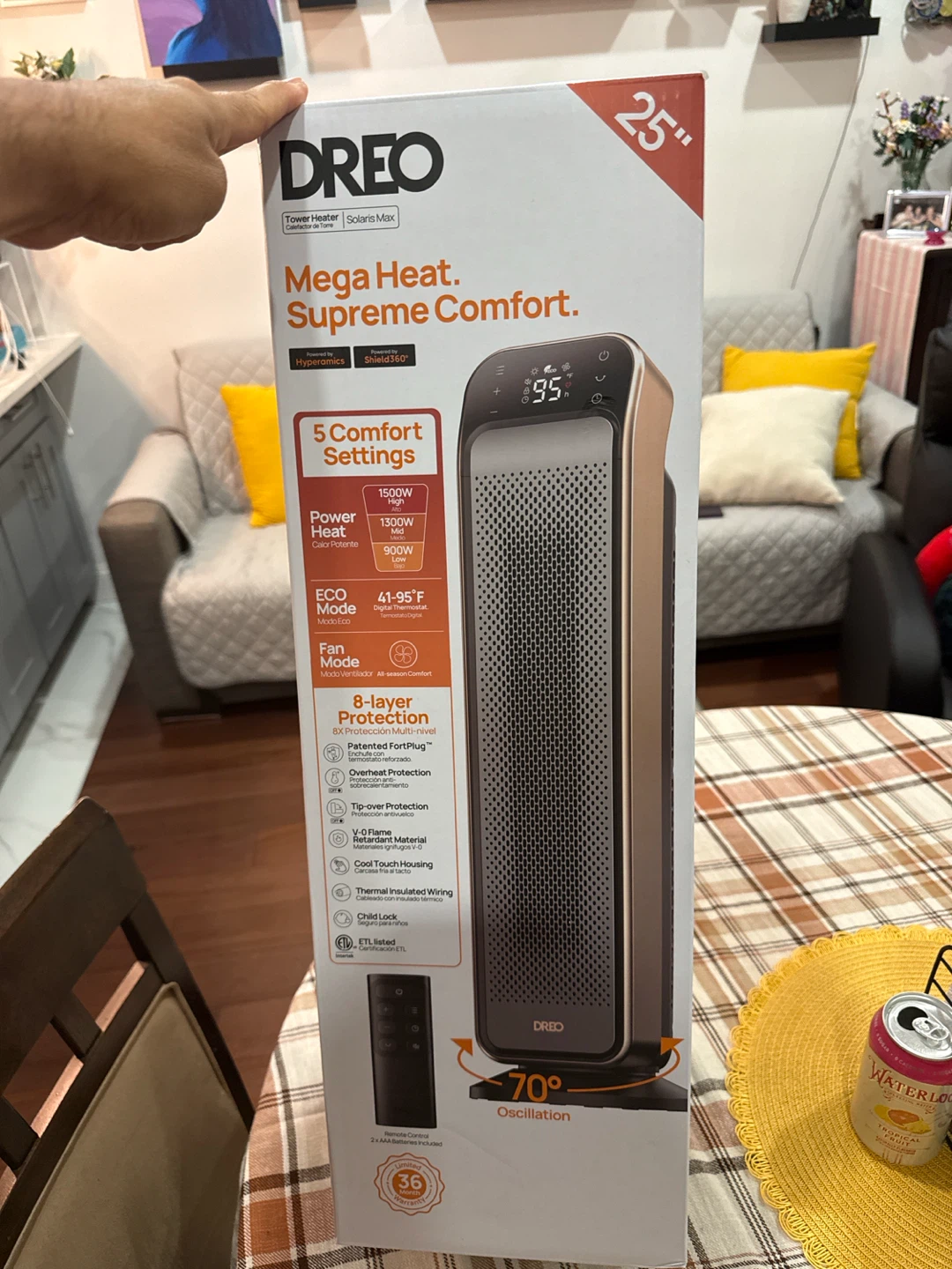 Dreo Solaris Max 25-inch Tower Heater