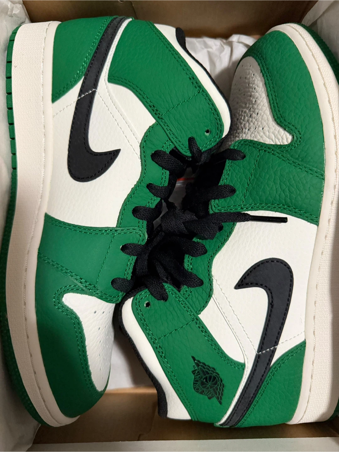 Nike Air Jordan 1 Mid Lucky Green - photo 5