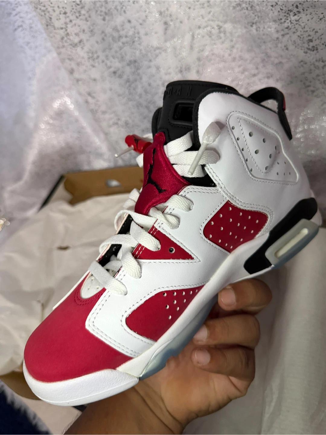Nike Air Jordan 6 Retro Sneakers White Red