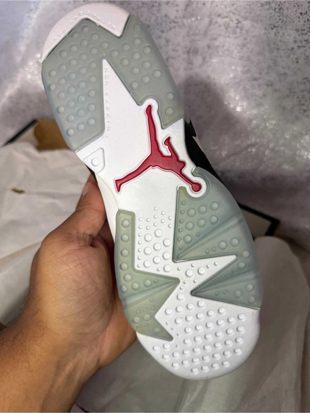 Nike Air Jordan 6 Retro Sneakers White Red - photo 5