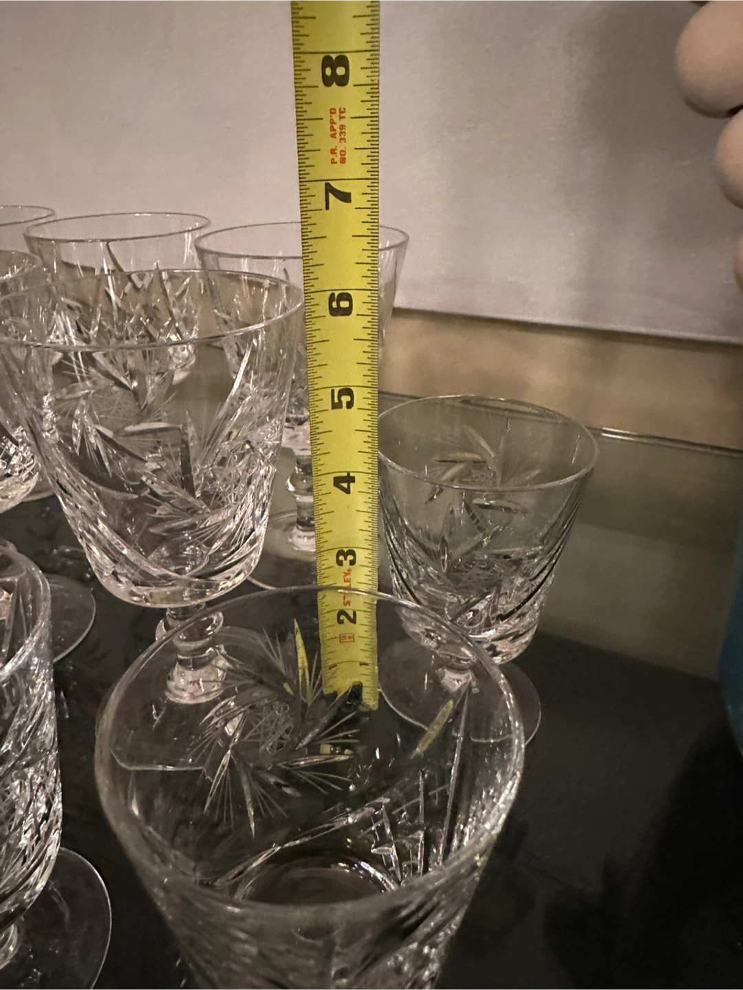 Set of 19 Crystal Cut Glasses - photo 2