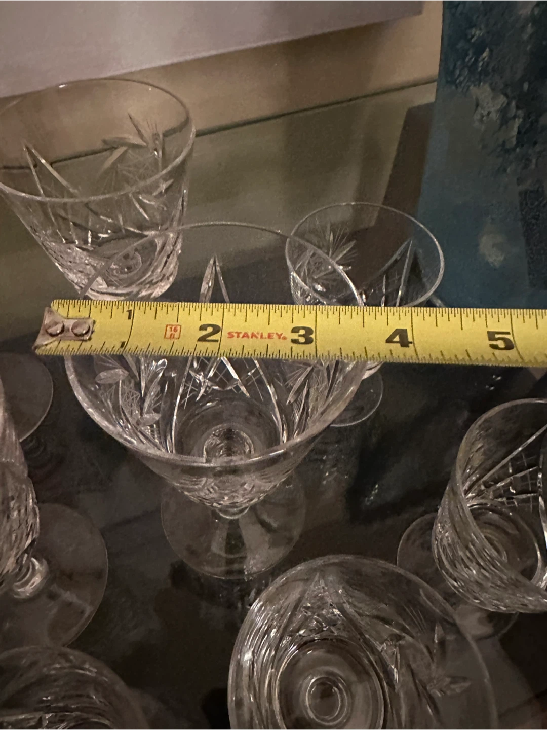Set of 19 Crystal Cut Glasses - photo 3