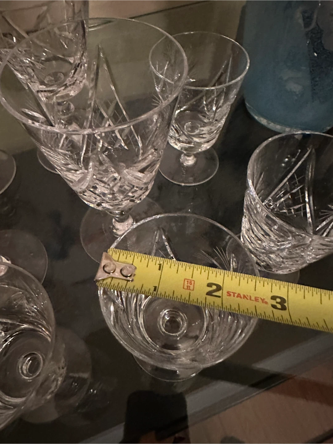 Set of 19 Crystal Cut Glasses - photo 4