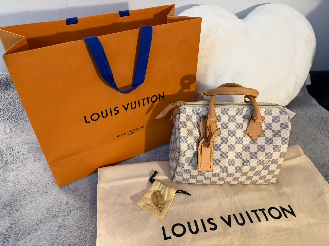 Louis Vuitton Speedy 25 Damier Azur
