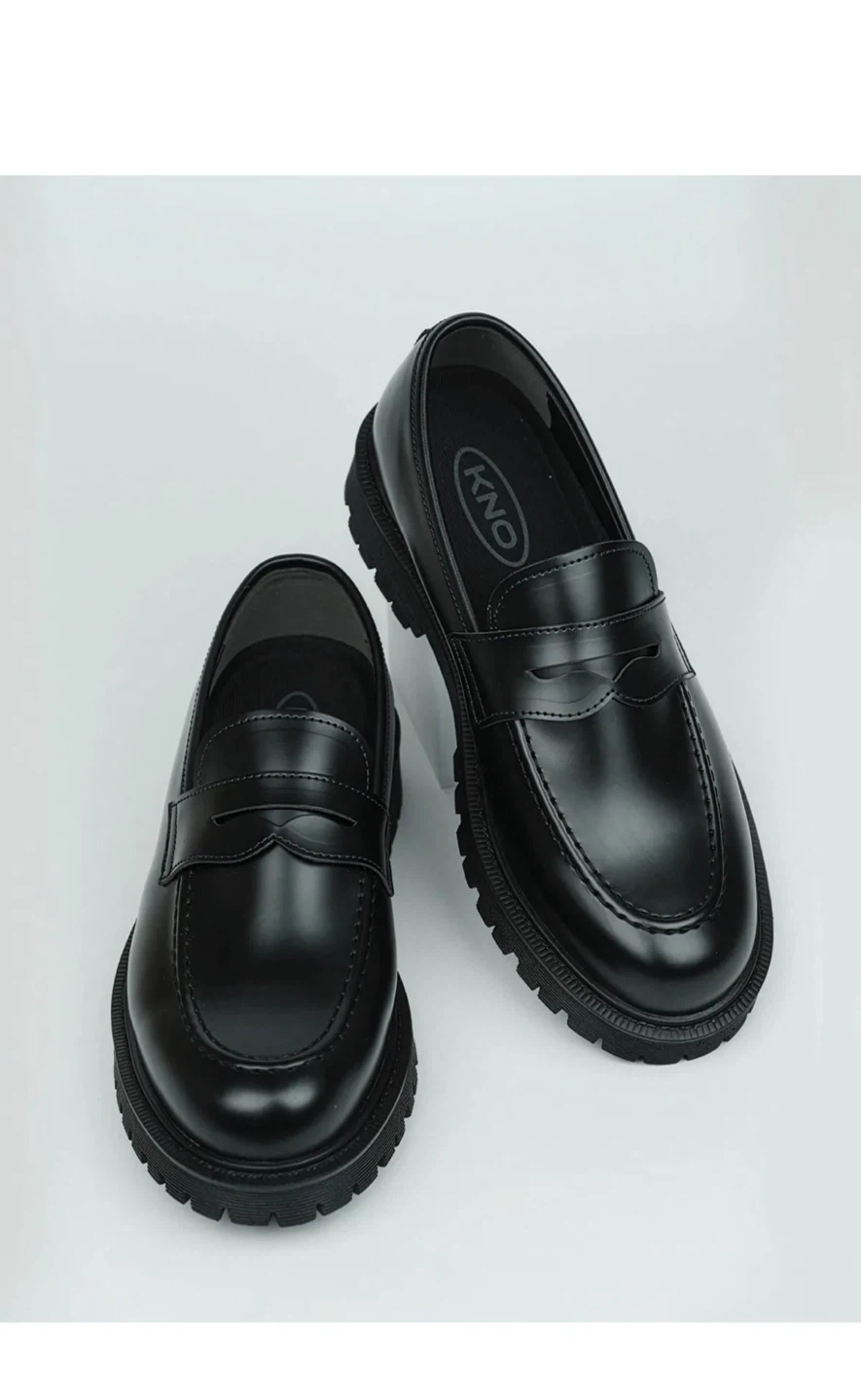 Black Platform Loafers