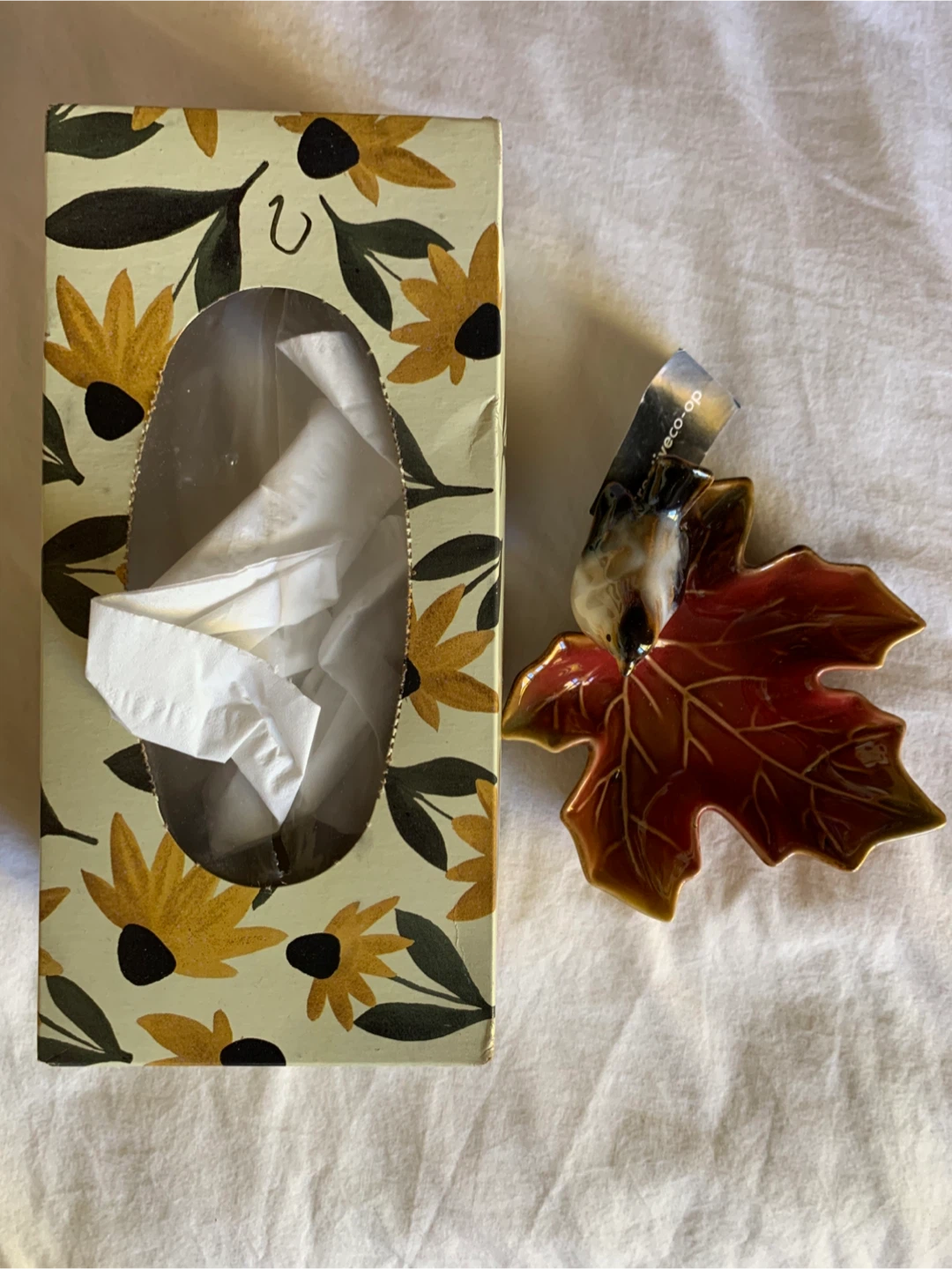Creative Co-Op Ceramic Leaf and Bird Dish - photo 4