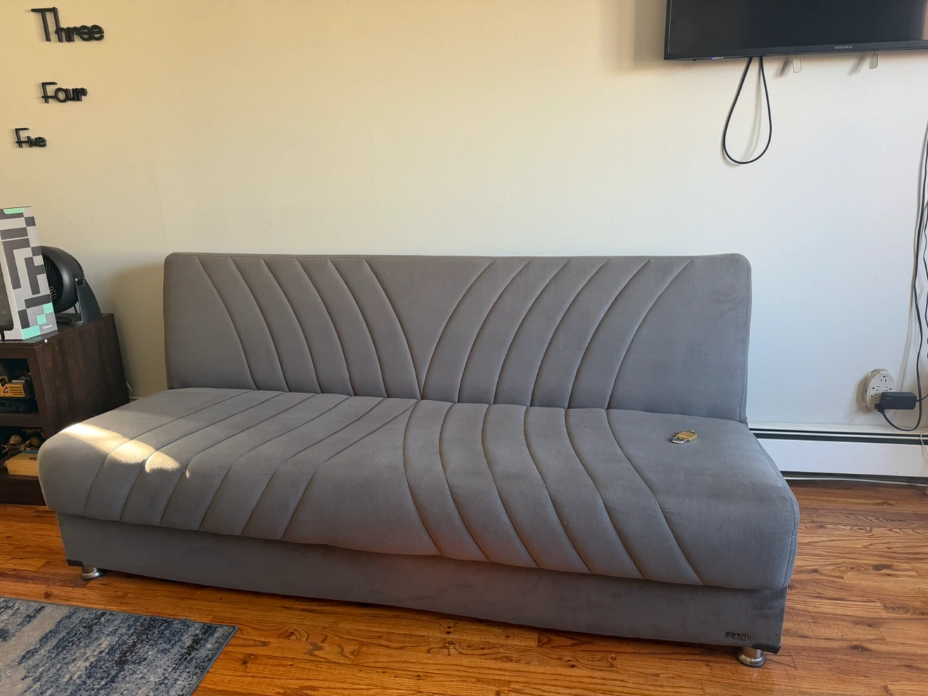 Alpha Gray Futon Sofa