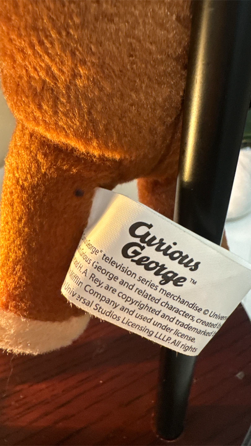Kellytoy Curious George Plush with Red Hat - photo 4
