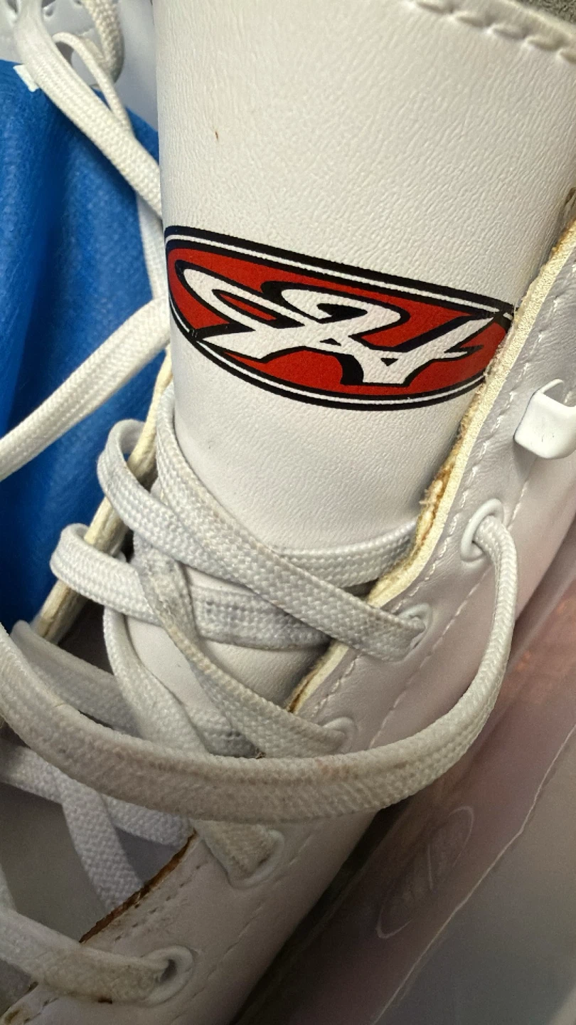 Two Pairs ofSize 12 kids  White Figure Skates - photo 3