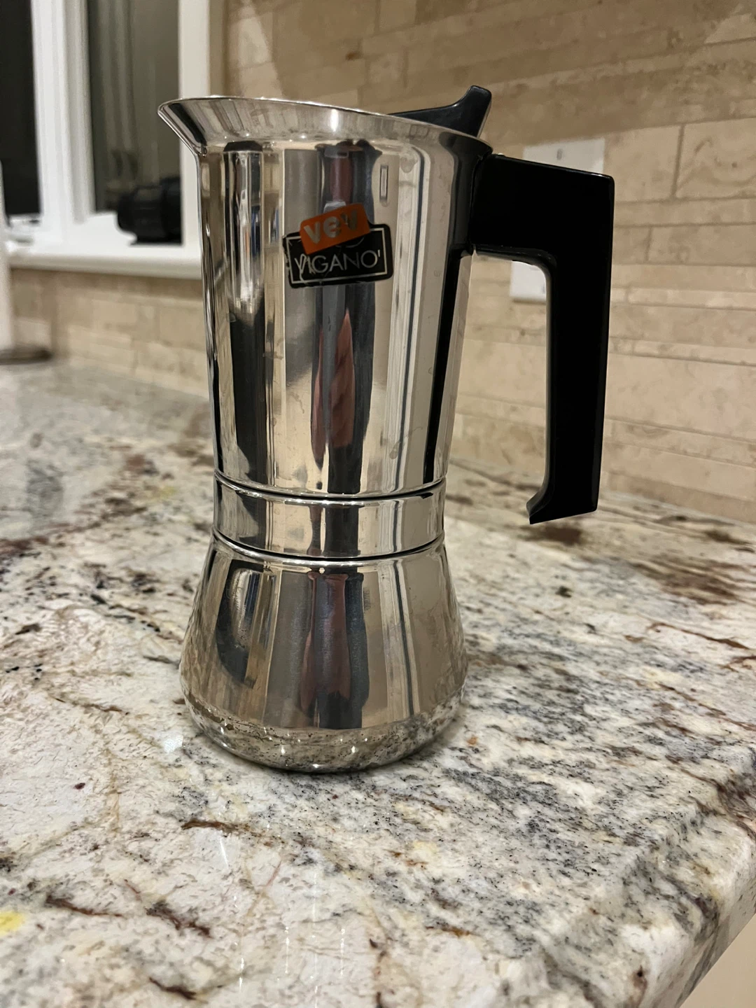 Vev Vigano Stainless Steel Stovetop Espresso Maker