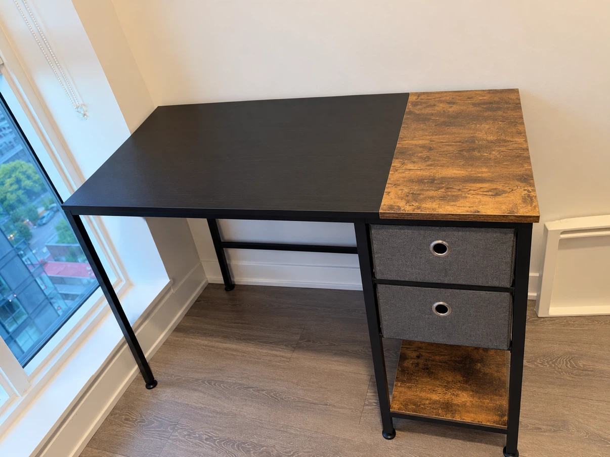 Industrial Style Desk and Office Chair