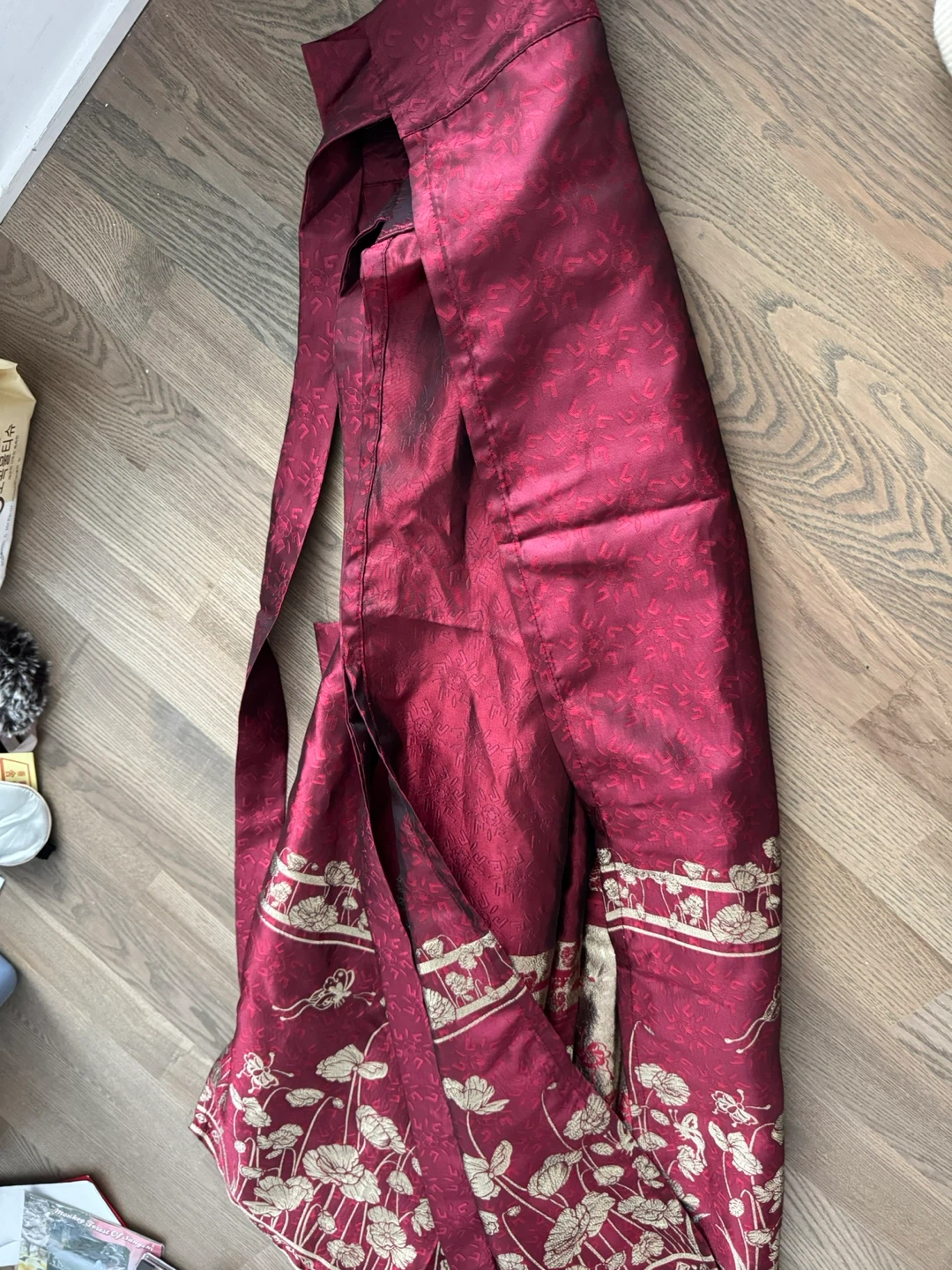 Burgundy designer’s Skirt - photo 4
