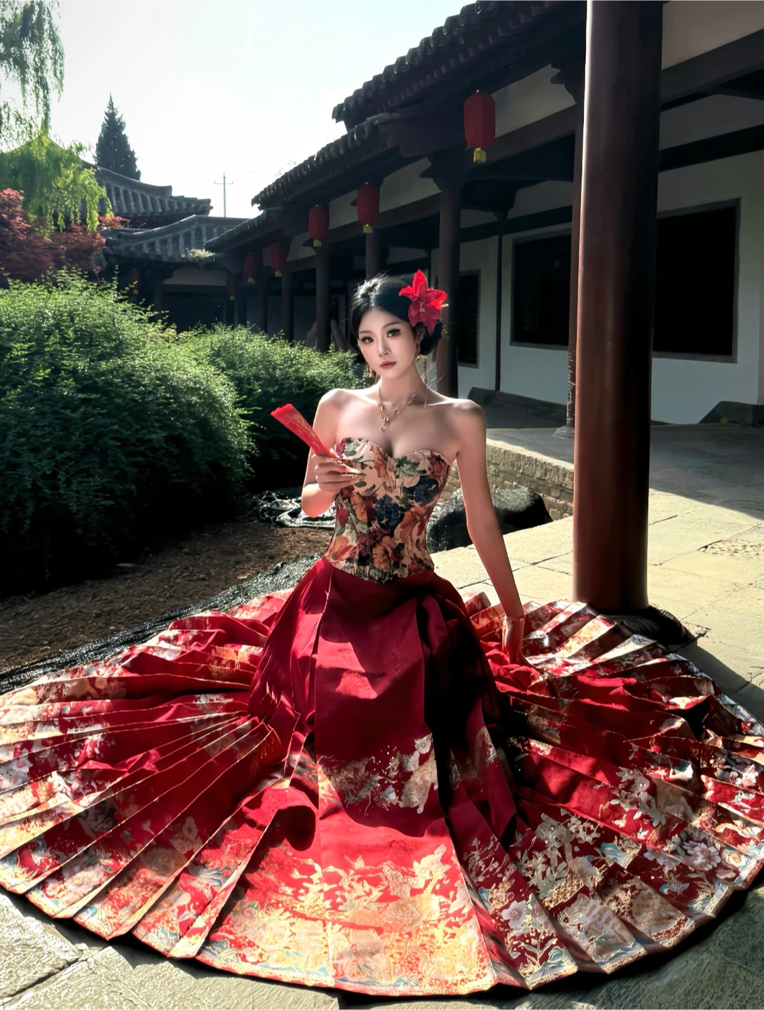 Burgundy designer’s Skirt