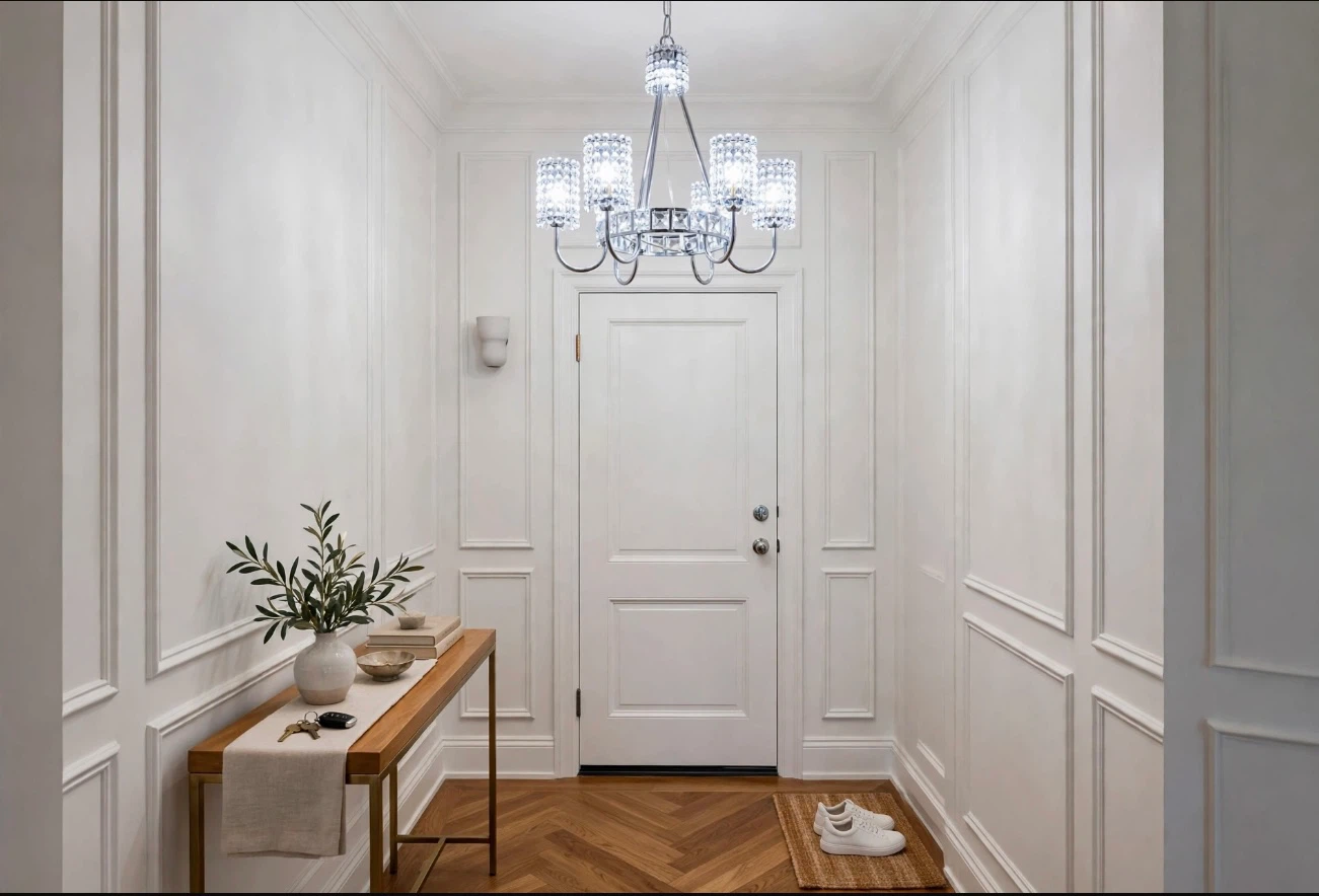 6-Arm Crystal Chandelier - brand new - photo 2