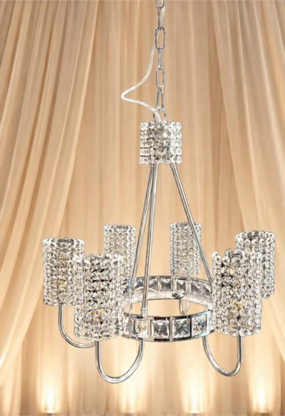 6-Arm Crystal Chandelier - brand new - photo 3