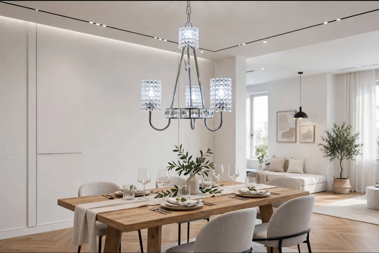 Model C 3-Arm Mini Chandelier brand new