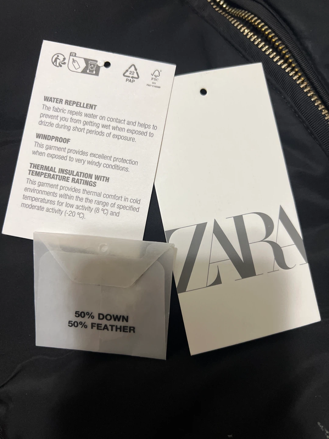 ZARA Black Puffer Jacket - photo 3