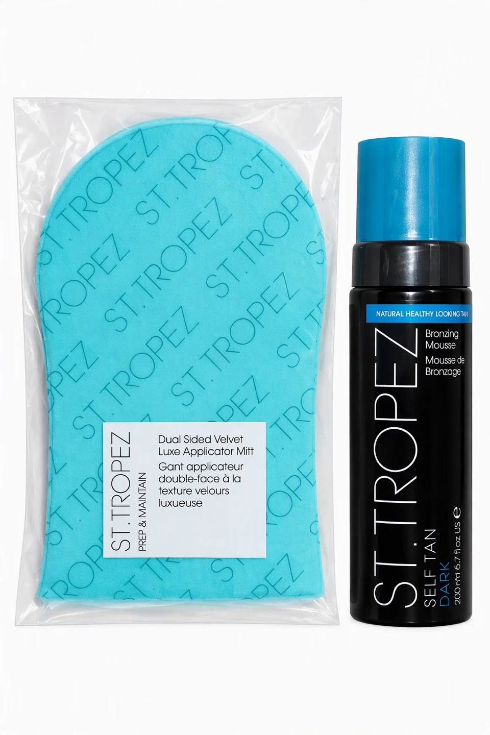 St. Tropez Self Tan Dark Mousse and Applicator Mitt