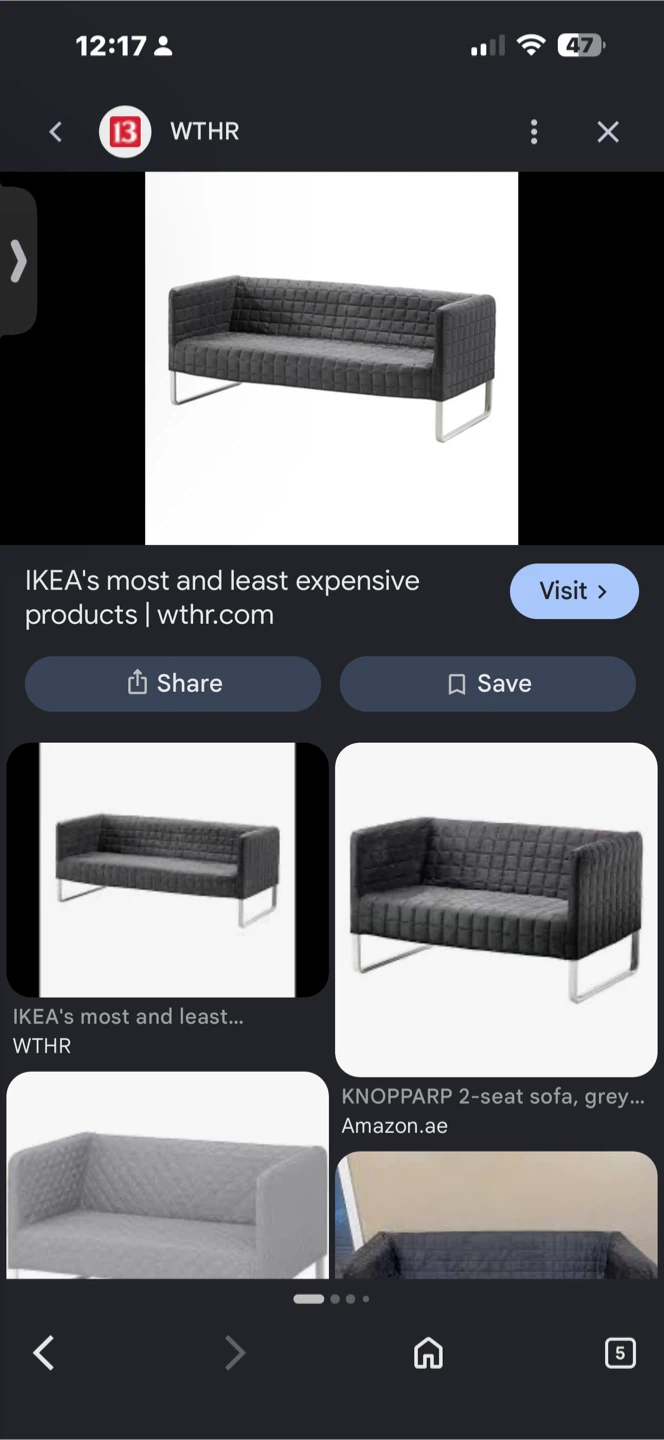 IKEA KNOPPARP 2 seater sofa