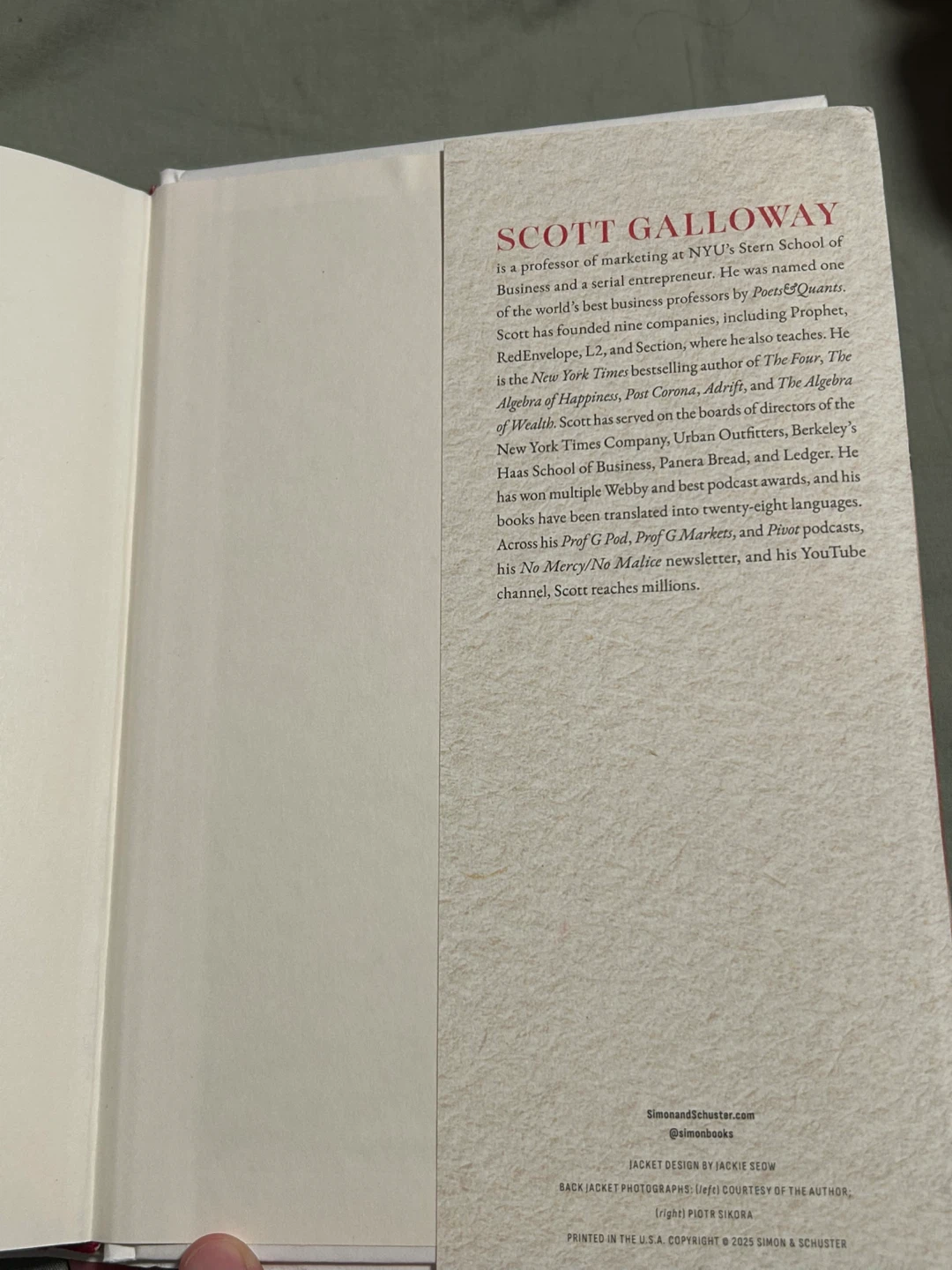 Notes on Being A Man by Scott Galloway - photo 4