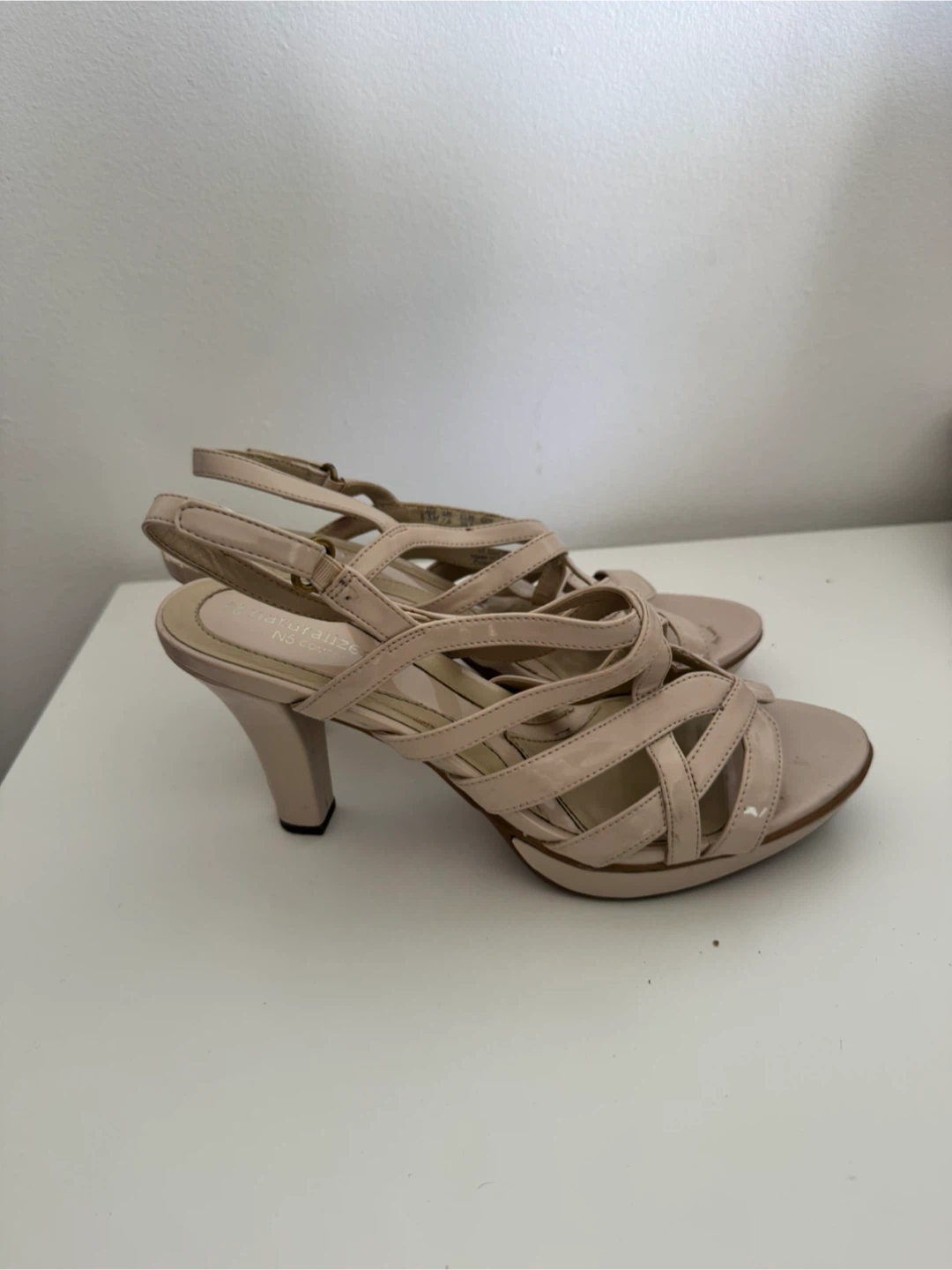 Naturalizer Beige Strappy Heels - photo 3