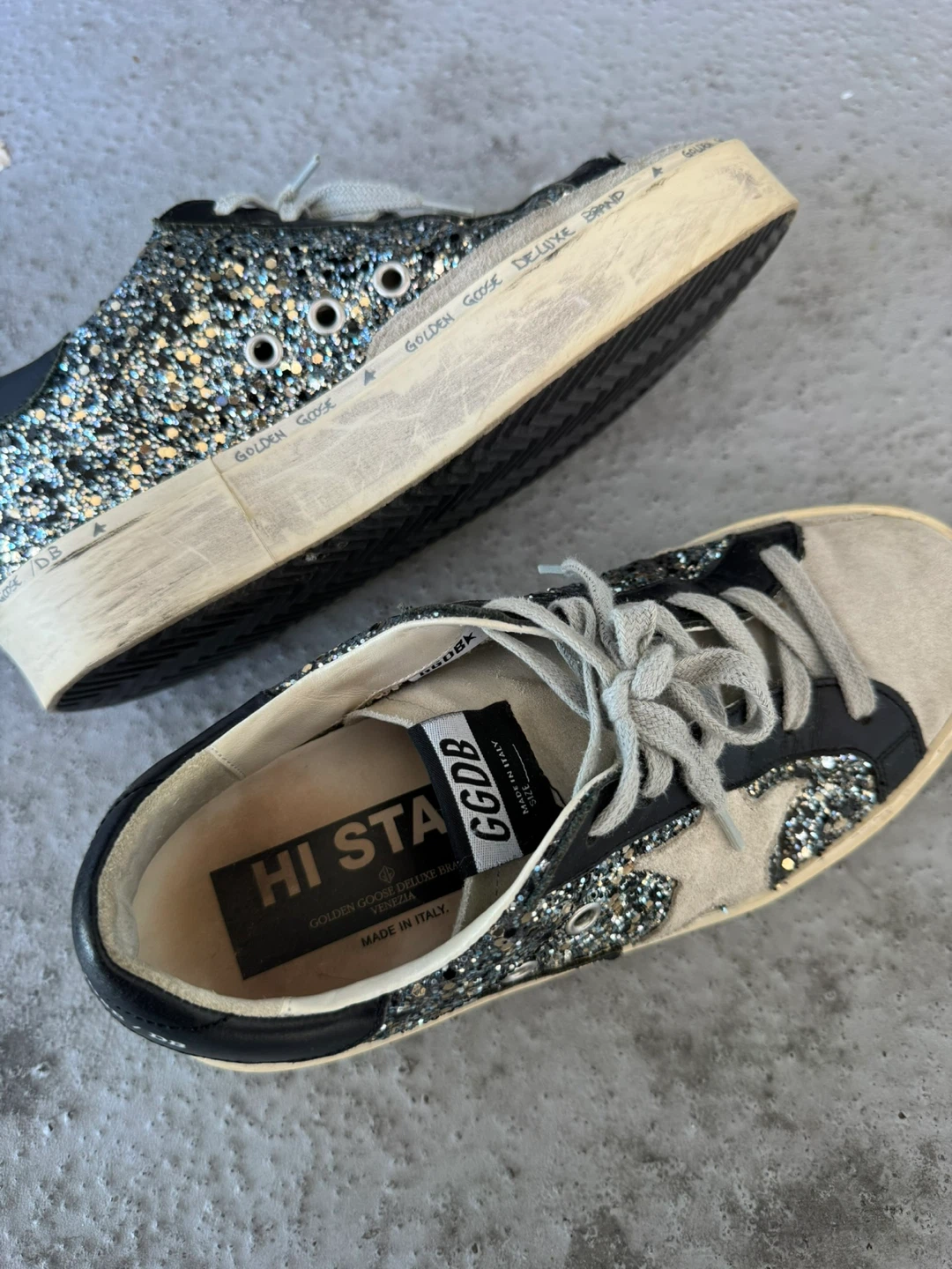 Authentic Golden Goose Hi Star Sneakers - photo 2