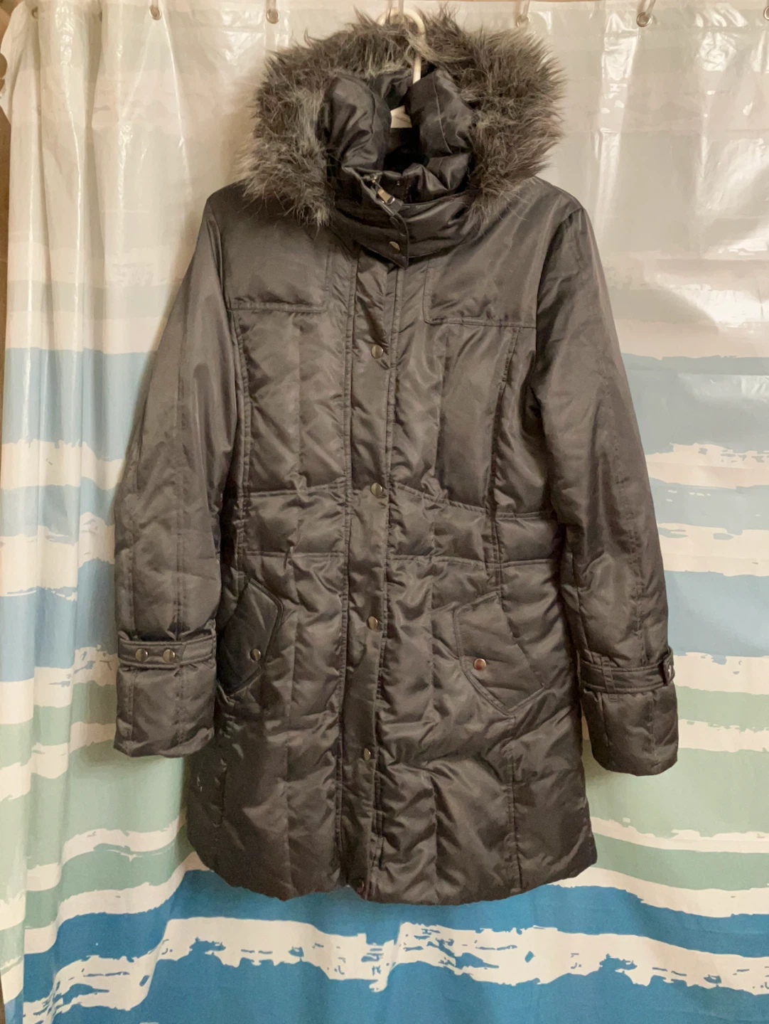 Black Women's Winter Puffer Parka