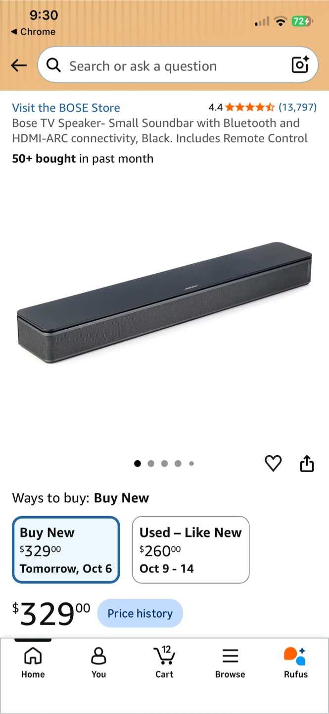 Bose TV Speaker Soundbar with Bluetooth - photo 2