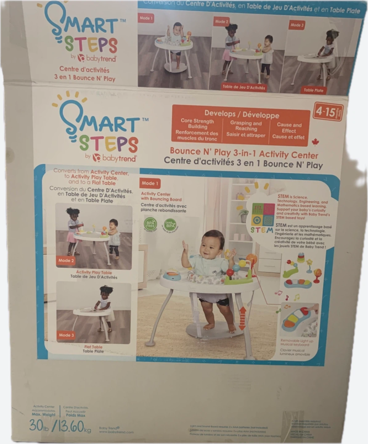 Baby Trend Smart Steps 3-in-1 Activity Center