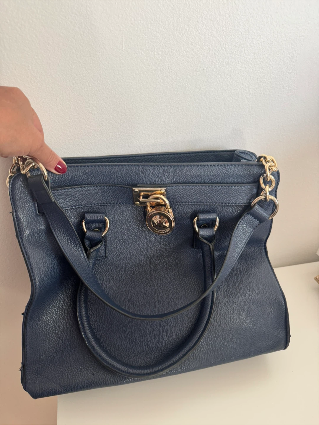 Michael Kors Navy Blue Handbag