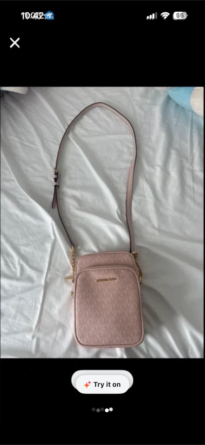 Michael Kors Pink Logo Crossbody Bag