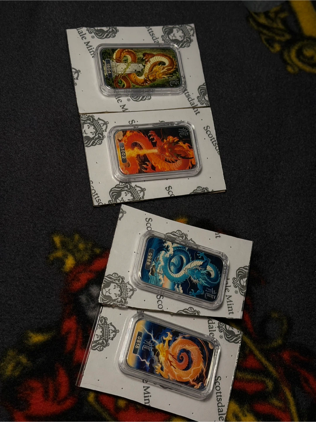 Scottsdale Mint Dragon Silver Bars