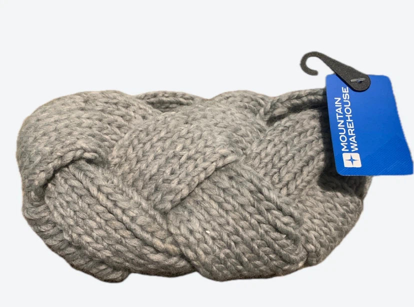 Mountain Warehouse Grey Cable Knit Headband