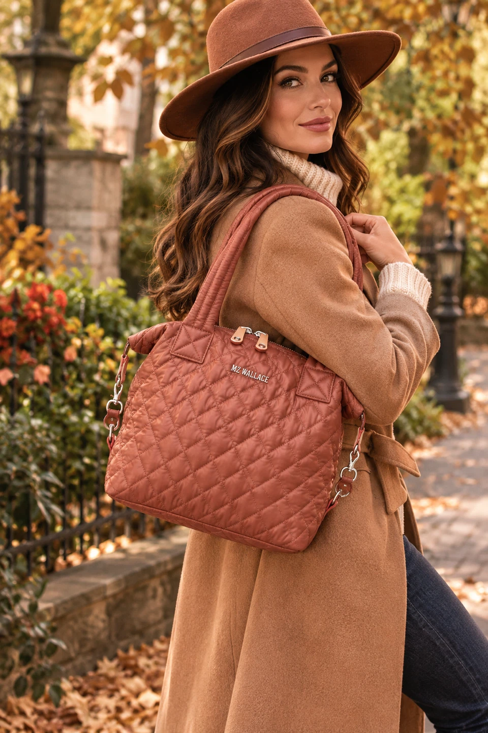 MZ Wallace Small Sutton Deluxe in Terracotta